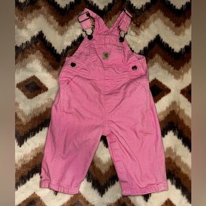 Baby Girl Pink Carhartt Overalls